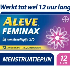 Hot Aleve Feminax bij Menstruatiepijn 12 tabletten