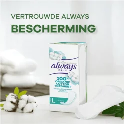 Sale Always Dailies Bio Cotton Large