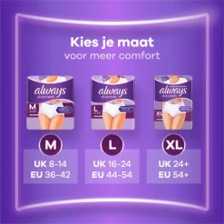 New Always Discreet Broekjes maat L