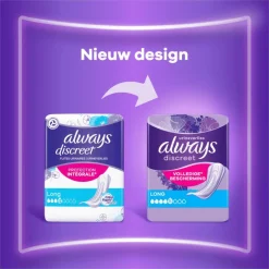 Hot Always Discreet Incontinentieverband Long