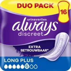 Hot Always Discreet Always Maandverband Discreet Long Plus Duo Pack