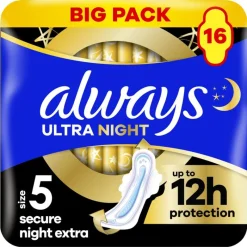 Outlet Always Maandverband Ultra Secure Night Extra Wings BigPack
