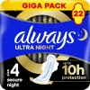 Discount Always Maandverband Ultra Secure Night Wings Giga Pack