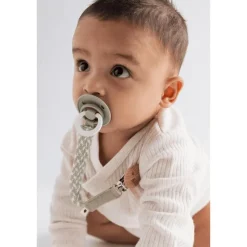 Best Bibs Anatomische Glow in the Dark Fopspeen 2 Pack Natuurlijk Rubber Sage/Rubber Maat 2