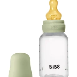 Online Bibs Babyfles 150 ML Sage met Latex speen en opvouwbaar trechtertje