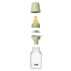 Online Bibs Babyfles 150 ML Sage met Latex speen en opvouwbaar trechtertje