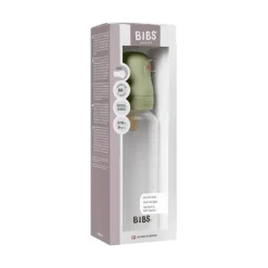 Best Bibs Babyfles 270 ML Sage met Latex speen en opvouwbaar trechtertje