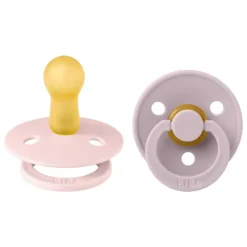 Sale Bibs Fopspeen Two Pack Natuurlijk Rubber Blossom/Dusky Lilac Maat 2