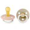 Online Bibs Glow in the dark Fopspeen Two Pack Natuurlijk Rubber Blush/Vanilla Maat 2