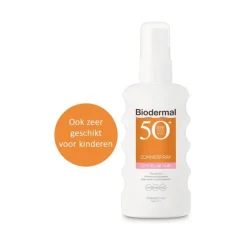 Sale Biodermal Gevoelige Huid Zonnebrand Spray SPF50+ 175 ML