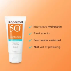 Online Biodermal Hydra Plus Zonnecrème Gezicht SPF50+ 50 ML