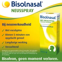 Outlet Bisolnasal Neusspray Oplossing Bij Neusverkoudheid Met Eucalyptus 10 ML