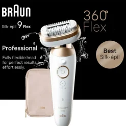 Hot Braun Epilator Silk-épil 9 Flex met 360 Flex Kop