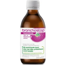 Hot Bronchostop Hoestdrank bij Vastzittende Hoest en Keelpijn 200 ML
