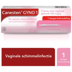 Clearance Canesten GYNO 1 daagse Crème bij vaginale schimmel 1 stuks