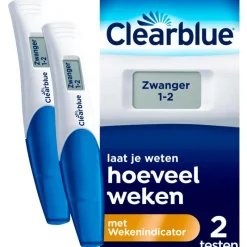 New Clearblue Zwangerschapstest met Wekenindicator 2 Stuks