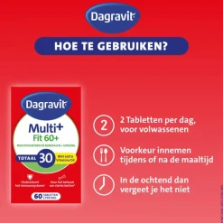 Dagravit Vitaal 60+ Totaal 30 Xtra 60 tabletten