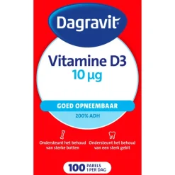 Sale Dagravit Vitamine D pearls 10 μg 100 parels