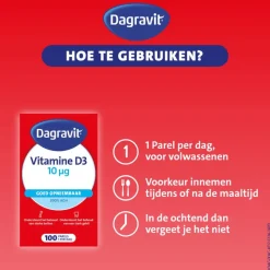 Sale Dagravit Vitamine D pearls 10 μg 100 parels