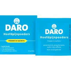 Outlet Daro Hoofdpijnpoeders 20 Sachets