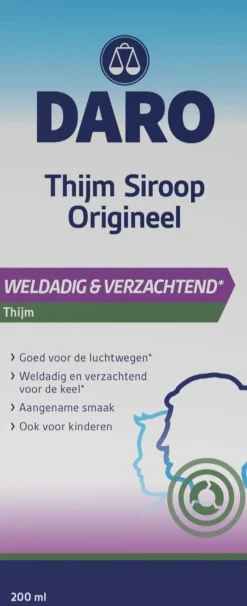 Best Daro Thijmsiroop Original 200 ML