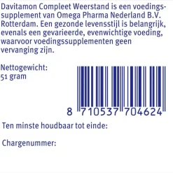 Clearance Davitamon Compleet Weerstand Met Vitamine C & D 100 Stuks