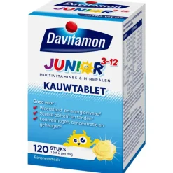 Outlet Davitamon Junior 3-12 Kauwtabletten Bananensmaak