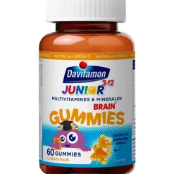Hot Davitamon Junior Brain Gummies met Omega 3 Multivitamine kinderen 60 stuks