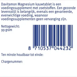 Online Davitamon Magnesium Pepermunt 60 stuks