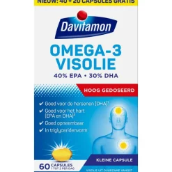 New Davitamon Omega-3 Visolie 60 capsules