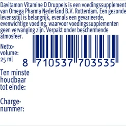 New Davitamon Vitamine D Olie 25 ML