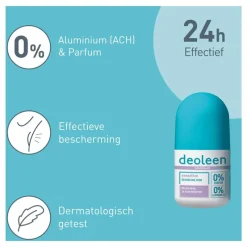 Hot Deoleen Regular 0% Aluminium Deodorant Roller 50 ML