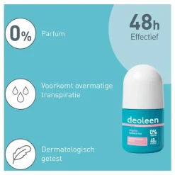 Hot Deoleen Regular Anti-Transpirant Deodorant Roller 50 ML