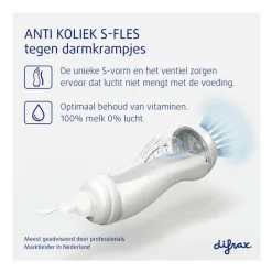 Outlet Difrax Anti-Colic S-Fles Trend