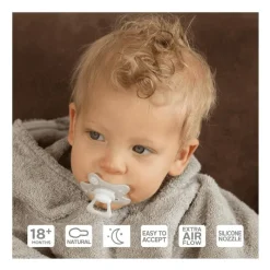 New Difrax Fopspeen Natural 18+ Maanden Glow in the Dark BPA-vrij