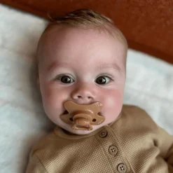 Hot Difrax Fopspeen Naturel Uni Caramel 6 Maanden