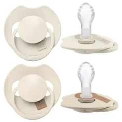 Online Difrax LOVI Prime Fopspeen 18+ maanden Coconut/Ivory