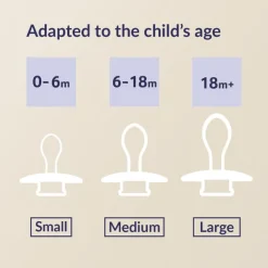 Outlet Difrax LOVI Prime Fopspeen 18+ maanden Granola/Orange