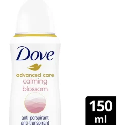 New Dove Advanced Care Calming Blossom Anti-Transpirant Deodorant Spray 150 ML