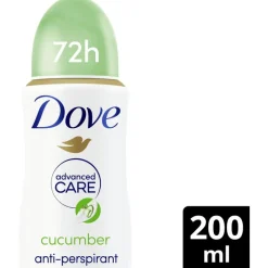 Clearance Dove Advanced Care Cucumber & Green Tea Deodorant Spray 200 ML