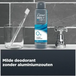 Hot Dove Men+Care Advanced 0% Clean Comfort Deodorant Spray 150 ML