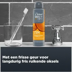 Hot Dove Men+Care Advanced Sandalwood + Vanille Deodorant Spray 150 ML