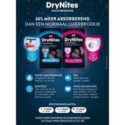 Online Huggies DryNites Frozen Luierbroekjes Meisjes 4 Tot 7 Jaar (17 - 30 kg) 10 stuks