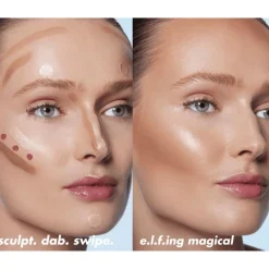 Clearance e.l.f. Halo Glow Contour Beauty Wand Medium/Tan