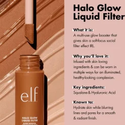 New e.l.f. Halo Glow Liquid Filter 8 Rich