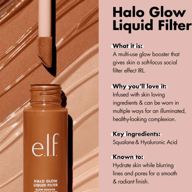 New e.l.f. Halo Glow Liquid Filter 8 Rich
