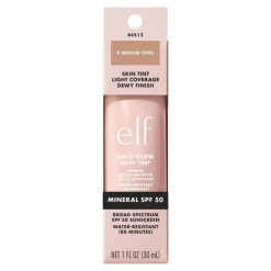 Discount e.l.f. Halo Glow Skin Tint SPF50 9 Medium Cool