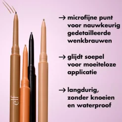 Hot e.l.f. Micro-Fine Brow Pencil Deep Brown