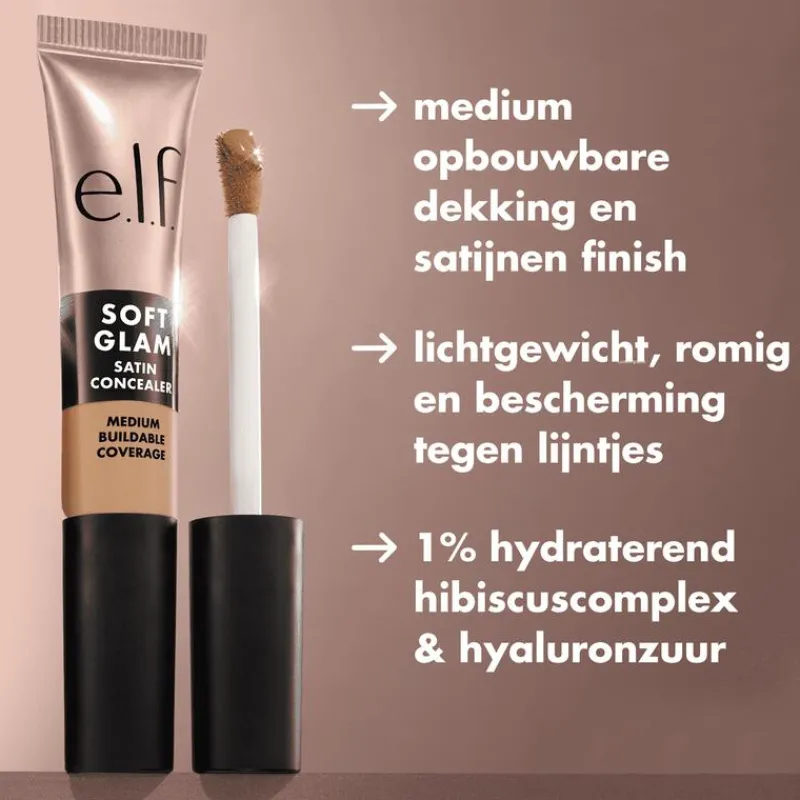 New e.l.f. Soft Glam Satin Concealer 61 Rich Cool