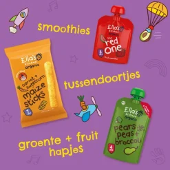 Online Ella's Kitchen Wortels Appels Pastinaak Bio Knijpfruit 4+ Maanden 120 GR